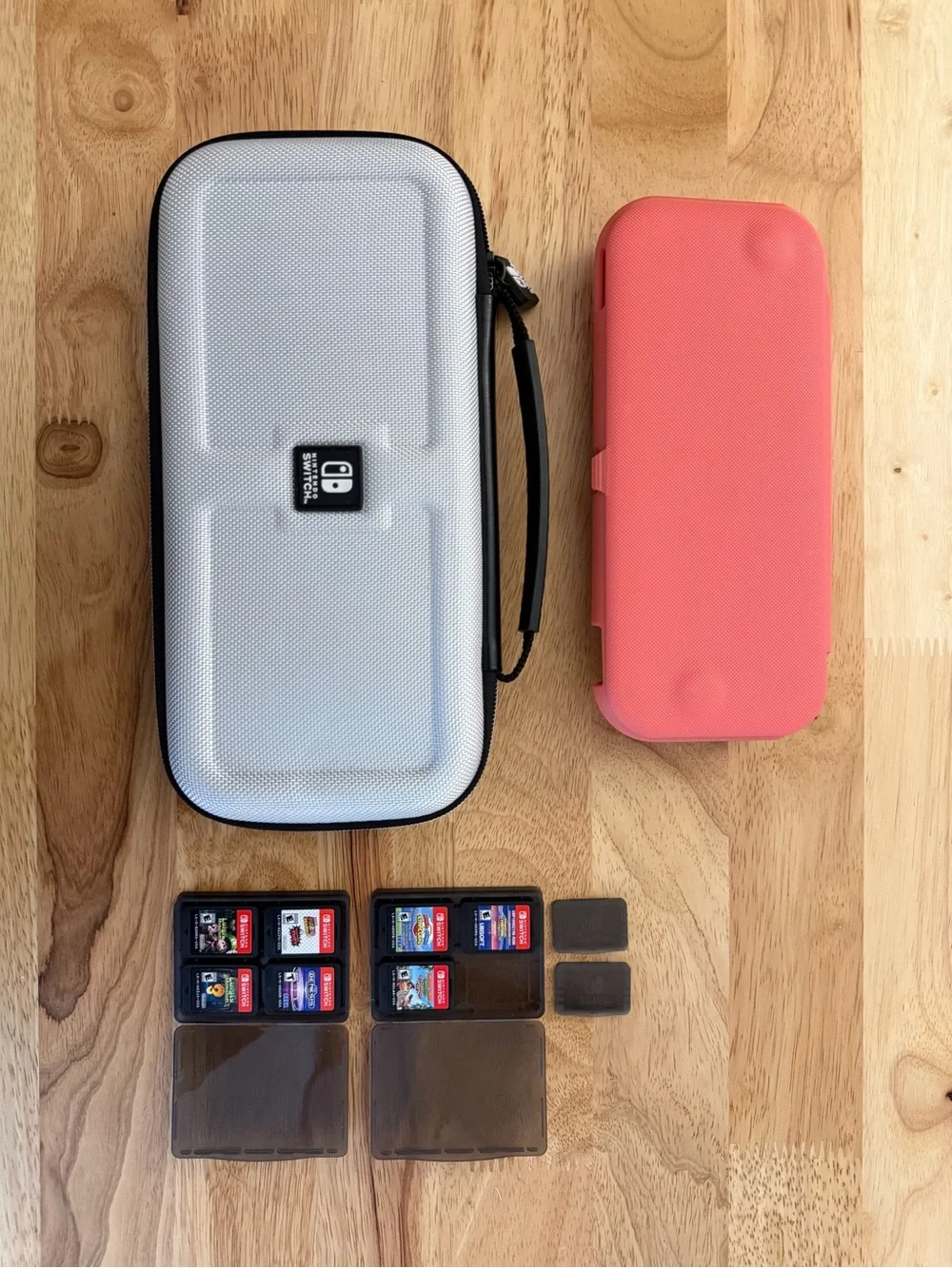 Nintendo Switch Lite w/ Charger, Console Case, Travel Case + 7 Games & MicroSD